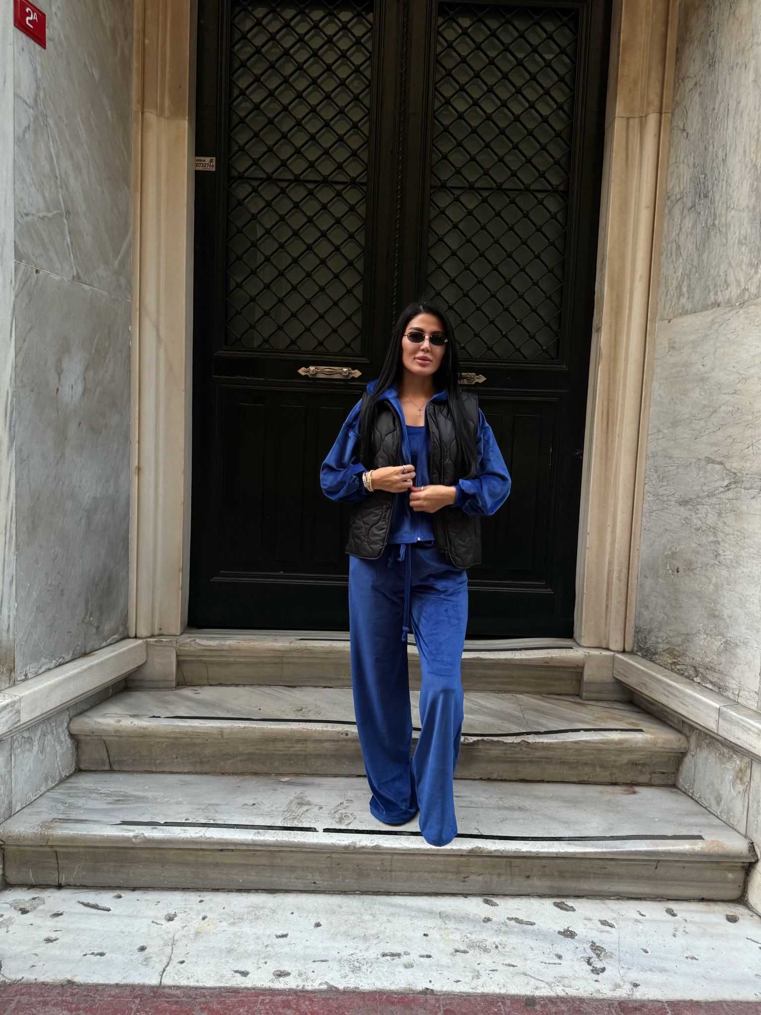 Üçlü Fransız Kadife Takım