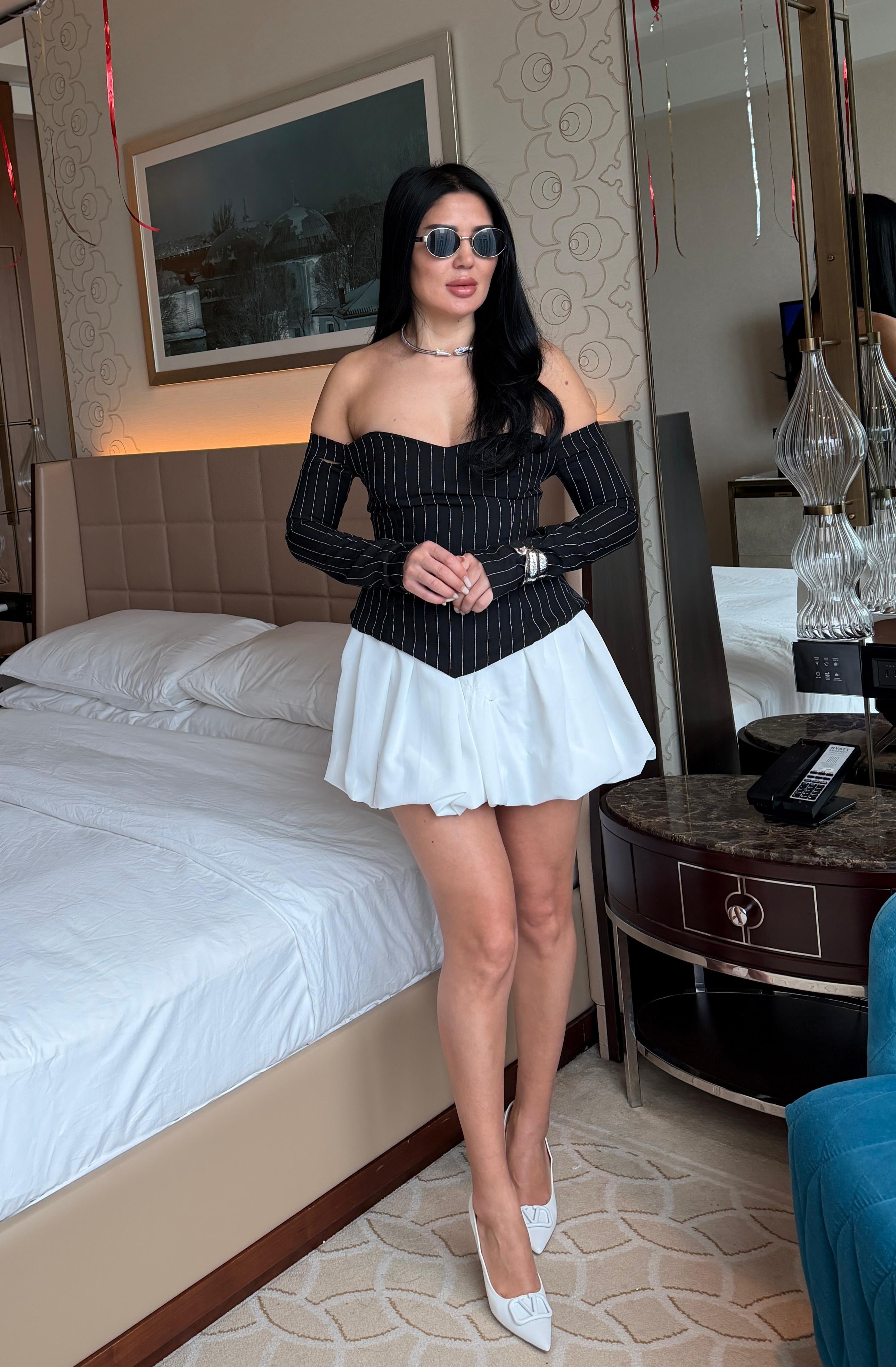 ROSALİA KORSELİ BLUZ BALON ETEK SET